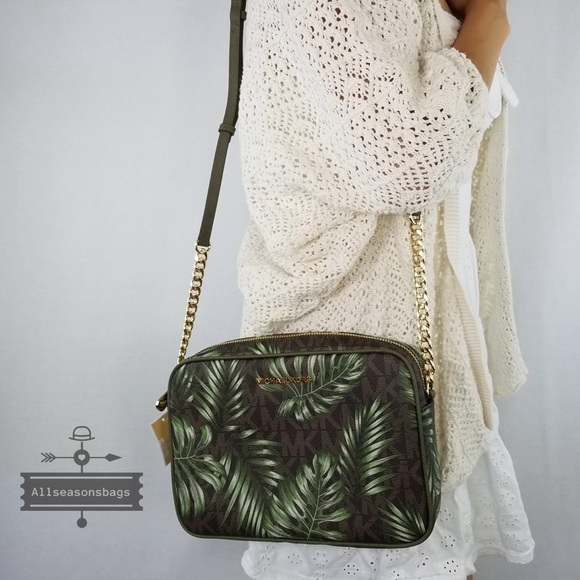 Michael Kors Jet set Large crossbody olive Brown - Picture 5 of 8